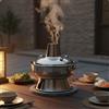 Bruciatore Per Hot Pot A Combustione In Acciaio Inox, Bruciatore Singolo