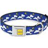 Peanuts Dog Collar PNTN-PEANUTS Title Logo Full Color Yellow/White Peanuts Snoopy Runnin