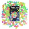 GLOCARNIVAL Stelle Fluorescenti Adesive Soffitto, 200 Pezzi 3D Stelle e Luna Luminose da Par