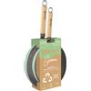 Aeternum Green Induction Wood, Due Padelle Antiaderenti, Adatto a In Ld4w