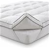 INTRECCI Topper Cloud Matrimoniale 160x200 cm in 100% Piuma d'Oca 1800 GSM | Cor