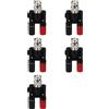No 5X Spina BNC Spina A Banana da 4 mm Connettore Splitter Spina BNC A3067