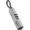 No HUB USB C 7 In 1 USB 3.0 HDTV 4K 30Hz Video SD TF Card Slot Reader Multi-Po1279