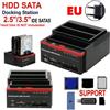 Areyourshop 3 IDE SATA 2.5" 3.5" HDD Hard Drive Disk Clone Docking Station Card Reader EU