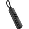 No HUB USB C 7 In 1 USB 3.0 HDTV 4K 30Hz Video SD TF Card Slot Reader Multi-Po1279