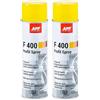 AUTO-PLAST PRODUKT App F400 Cera per corpi Cavi Auto | Bomboletta antiruggine con ugello di prolunga | Rimozione della ruggine e Protezione della carrozzeria | Colore Ambra | 500 ml (Confezione da 2)