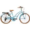 Cicli Puzone BICI DA DONNA MISURA 26 CITY BIKE BICICLETTA CRUISER STILE AMERICANO CON CAMBIO