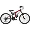 Cicli Puzone BICI DA BAMBINO MTB FULL SUSPENSION MOUNTAIN BIKE CL24 MISURA 24 CAMBIO 18V COLO