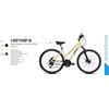 Cicli Puzone BICI DA DONNA IBRIDO BICICLETTA MISURA 28 TELAIO IN ALLUMINIO CON CAMBIO 21V FOR