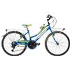 Cicli Puzone BICI DA RAGAZZA IN ALLUMINIO LY24AC18V BICICLETTA MOUNTAIN BIKE MISURA 24 LINCY