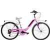 Cicli Puzone BICI DA BAMBINA LINEA VENERE BIMBA MISURA 24 CAMBIO 6V BICICLETTA DA RAGAZZA VEN