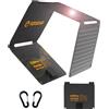 FlexSolar Pannello solare pieghevole portatile da 30W QC3.0 18W USB-A/C | Imperm