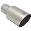 Ulter Sport AUTO-STYLE NS1-90-1/50 + BOX Ulter Sport Terminale di scarico rotondo Ø90mm Lunghezza inclinata 180mm-Installazione->50mm-Inox satinato spazzolato