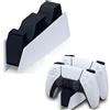 SONY COMPUTER ENTERTAINMENT Caricabatterie ufficiale Sony PS5 DualSense bianco - controller - stazione di...