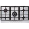 Glem Gas Piano Cottura 5 Fuochi a Gas 86 cm Piano Acciaio Inox GT955HIX Fenice