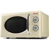 Girmi FM21 Forno Microonde Combinato Vintage Design, 20 Lt, 700+800W, Cottura co