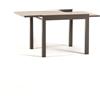 Set da giardino tavolo allungabile 90/180x90cm 6 sedie in alluminio MARK+DINA