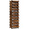 SONGMICS Scarpiera a 10 Scomparti, Scaffale Componibile in Plastica, Armadietto