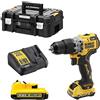 DEWALT Trapano Avvitatore Compatto 2 VelocitÃ con percussione, DCD706D2-QW