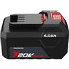 Kompernass Batteria agli ioni di litio da 20 V, alta capacità, 4 Ah, Parkside Serie XTEAM