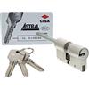 CISA 10A3S707012, Cilindro Europeo Astral S, Ottone Nichelato, 30/30 mm, Predisp
