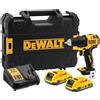 DEWALT Trapano avvitatore 18V XR senza spazzole con 2 batterie al litio da 2Ah e