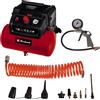 Einhell Compressore TC-AC 190/6/8 OF Set (1200 W, max. 8 bar, serbatoio da 6 l,