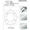 ACB/COLBAM Copriwater Pozzi Ginori COLIBRI' 2 BLU MARINO Cerniera Rallentata Soft Close