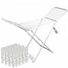 Vileda Kit Stendibiancheria Zaffiro 20m + Accessori Interno/Esterno