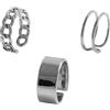 3pcs Trendy Simple Angel Apertura degli anelli di dito Donna Decoration ()