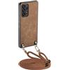 Not applicable Per Samsung Galaxy A32 4G Custodia per telefono in pelle vintage con retro in PC