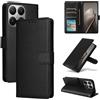 Custodia Pelle Xiaomi 15T con 3 Slot Schede - Protezione Multifunzionale Nera