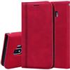 Not applicable Per Samsung Galaxy J2 Core Custodia in pelle PU con vibrazione orizzontale magne
