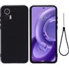 Not applicable Custodia Silicone Liquido Antiurto per Motorola Edge 30 Lite / 30 Neo 5G - Nero