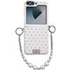 Not applicable Custodia Samsung Galaxy Z Flip6 5G/Flip7 FE con clip laterale e cinturino bianca