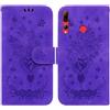 Not applicable Custodia in pelle rilievo farfalla viola per Huawei P Smart+ 2019 9S
