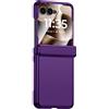 Not applicable Custodia Motorola Razr 70 Ultra/60 Ultra in policarbonato viola con cerniera a