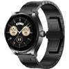 Not applicable For Huawei Watch Buds Titanium Alloy 22mm Metal Watch Band(Black)
