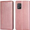 Not applicable Cover Magnetica in Pelle per Asus Zenfone 8 ZS590KS - Rose Gold Lucida