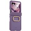 Not applicable Custodia Motorola Razr 70+/60 Pro/50 Ultra semitrasparente satinata viola con