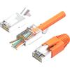 RedStar24 Connettori RJ45 Cat 7 Connettore Passante Plug Ethernet LAN Crimpare S