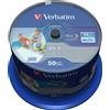 Verbatim BD-R Blu Ray 25GB Verbatim PRINTABLE stampabili 50 pezzi 50 Pack Sp (Video Game)