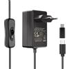 Miuzei per Raspberry Pi 4 e 3 Alimentatore di Rete【5V 4.1A 20.5W】Adattatore U...