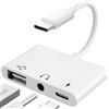 LXJADAP 【3 in 1】 Adattatore USB C Jack 3.5 mm con Adattatore per Charger 60W OTG, Spl...