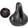 Sella da bicicletta Comfort XXL traspirante strada mountain bike ammortizzato...