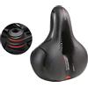 Sella da bicicletta Comfort XXL traspirante strada mountain bike ammortizzato...