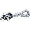 Kotap VBC-72WHT - Corda elastica resistente, 10 pezzi, colore: bianco