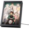 Grupo Erik Demon Slayer Quadro Luminoso LED | Anime Gadget | Lampada da Tavolo con Cornice, Effetto Doppia Immagine, 15 Modalità di Luce, Cavo USB Incluso, 20 x 28 x 5 cm