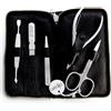 Alpen Set manicure Alpen 5 attrezzi inox con astuccio pelle nera