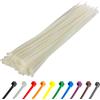 Gocableties - Fascette Plastica Bianche/Trasparenti - 300 mm x 4,8 mm - 100 Pezz